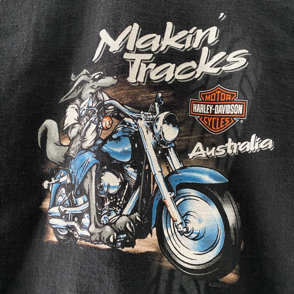 Youth Australian Harley Davidson T-Shirt 100% Cotton